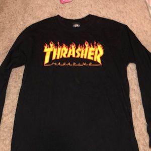 thrasher long sleeved tee